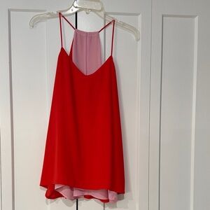 Red and Pink reversible top.